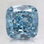 2.01 Ct. Fancy Intense Blue Cushion Lab Grown Diamond