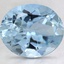 10.9x9.2mm Oval Aquamarine