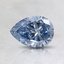 0.61 Ct. Fancy Intense Blue Pear Lab Created Diamond