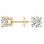 18K Yellow Gold Round Diamond Stud Earrings (4 ct. tw.), smalladditional view 1