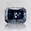 1.00 Ct. Fancy Deep Blue Radiant Lab Created Diamond