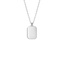14K White Gold Homme Black Onyx Tag Necklace, smalladditional view 1