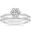 18K White Gold Alena Diamond Ring with Petra Diamond Ring