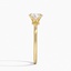 18K Yellow Gold Petite Elodie Solitaire Ring, smallside view