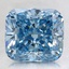 3.12 Ct. Fancy Intense Blue Cushion Lab Created Diamond