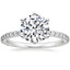 Platinum Luxe Petite Shared Prong Diamond Ring (1/3 ct. tw.), smalltop view