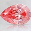 1.97 Ct. Fancy Vivid Pink Pear Lab Created Diamond