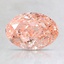 1.37 Ct. Fancy Intense Orangy Pink Oval Lab Created Diamond