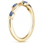 18K Yellow Gold Winding Willow Sapphire Ring, smallside view