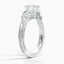 18KW Sapphire Aberdeen Diamond Ring, smalltop view