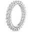 18K White Gold Radiant Eternity Diamond Ring (2 ct. tw.), smallside view