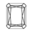 1.54 Carat Radiant Diamond small top view with measurements