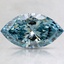 2.48 Ct. Fancy Vivid Blue Marquise Lab Created Diamond