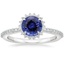 18KW Sapphire Era Halo Diamond Ring (1/4 ct. tw.), smalltop view