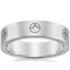 Emblem Wedding Ring in Platinum