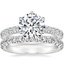 18K White Gold Luxe Sienna Diamond Ring (1/2 ct. tw.) with Signature Luxe Sienna Diamond Ring (5/8 ct. tw.)