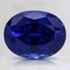 9x7mm Blue Oval Lab Grown Sapphire