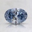 0.70 Ct. Fancy Intense Blue Oval Lab Created Diamond
