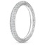 18K White Gold Tacori Sculpted Crescent Knife Edge Eternity Diamond Ring (2/3 ct. tw.), smallside view