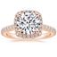 14K Rose Gold Adorned Odessa Diamond Ring (1/3 ct. tw.), smalltop view