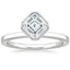 18K White Gold Cielo Ring, smalltop view