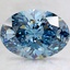 3.01 Ct. Fancy Vivid Blue Oval Lab Created Diamond