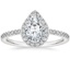 18K White Gold Luxe Ballad Halo Diamond Ring (1/3 ct. tw.), smalltop view