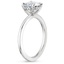 18KW Moissanite Lumiere Diamond Ring, smalltop view