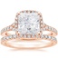 14KR Moissanite Joy Diamond Ring (1/3 ct. tw.) with Bliss Diamond Ring (1/5 ct. tw.), smalltop view