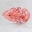 1.17 Ct. Fancy Intense Pink Pear Lab Created Diamond