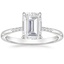 Moissanite Laurel Ring in Platinum