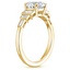 18K Yellow Gold Adele Diamond Ring, smallside view