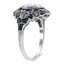 The Risa Ring, smalltop view on a hand