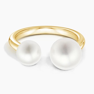 Fête Cultured Pearl Open Cocktail Ring - Brilliant Earth