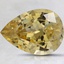 15.1x11mm Unheated Yellow Pear Sapphire