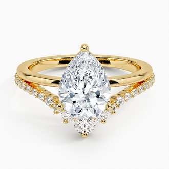 Bianca Split Shank Diamond Ring - Brilliant Earth