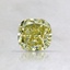 0.49 Ct. Fancy Intense Greenish Yellow Cushion Diamond
