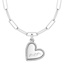 14K White Gold Engravable Mom Diamond Heart Charm, smalladditional view 1