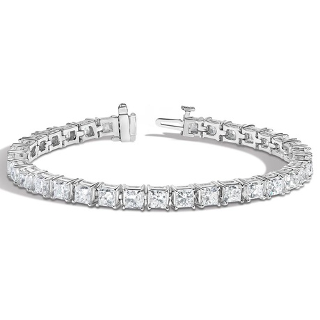 princess cut diamond tennis bracelet