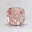 1.08 Ct. Fancy Brownish Orangy Pink Cushion Lab Created Diamond