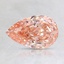 1.00 Ct. Fancy Orangy Pink Pear Lab Created Diamond