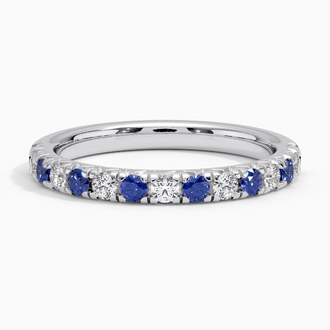 Pavé Sapphire and Diamond Ring