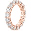 14K Rose Gold Cushion Eternity Diamond Ring (5 ct. tw.), smallside view