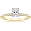 18K Yellow Gold Petite Viviana Diamond Ring (1/6 ct. tw.), smalltop view