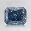 1.35 Ct. Fancy Deep Blue Radiant Lab Created Diamond