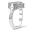 Contemporary Diamond Baguette Halo Ring, smallview