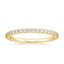 18K Yellow Gold Luxe Petite Shared Prong Diamond Ring (3/8 ct. tw.), smalltop view