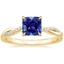 18KY Sapphire Petite Twisted Vine Diamond Ring (1/8 ct. tw.), smalltop view
