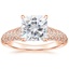 Rose Gold Moissanite Nola Diamond Ring