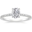 18KW Moissanite Luxe Viviana Diamond Ring (1/3 ct. tw.), smalltop view